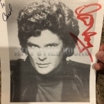 Rare Signed David Hasselhoff Photo