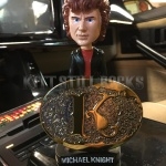 Michael Knight Bobble Head and Belt Buckle