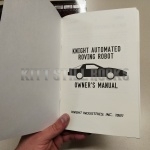 Knight Automated Roving Robot Owner's Manual