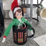 Elf on the Shelf with Knight Rider KITT Mug