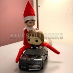 Elf on the Shelf with KITT and Michael Knight