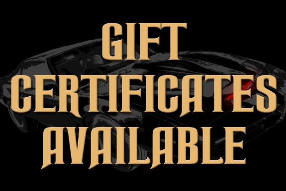 Knight Rider Gift Certificates Available