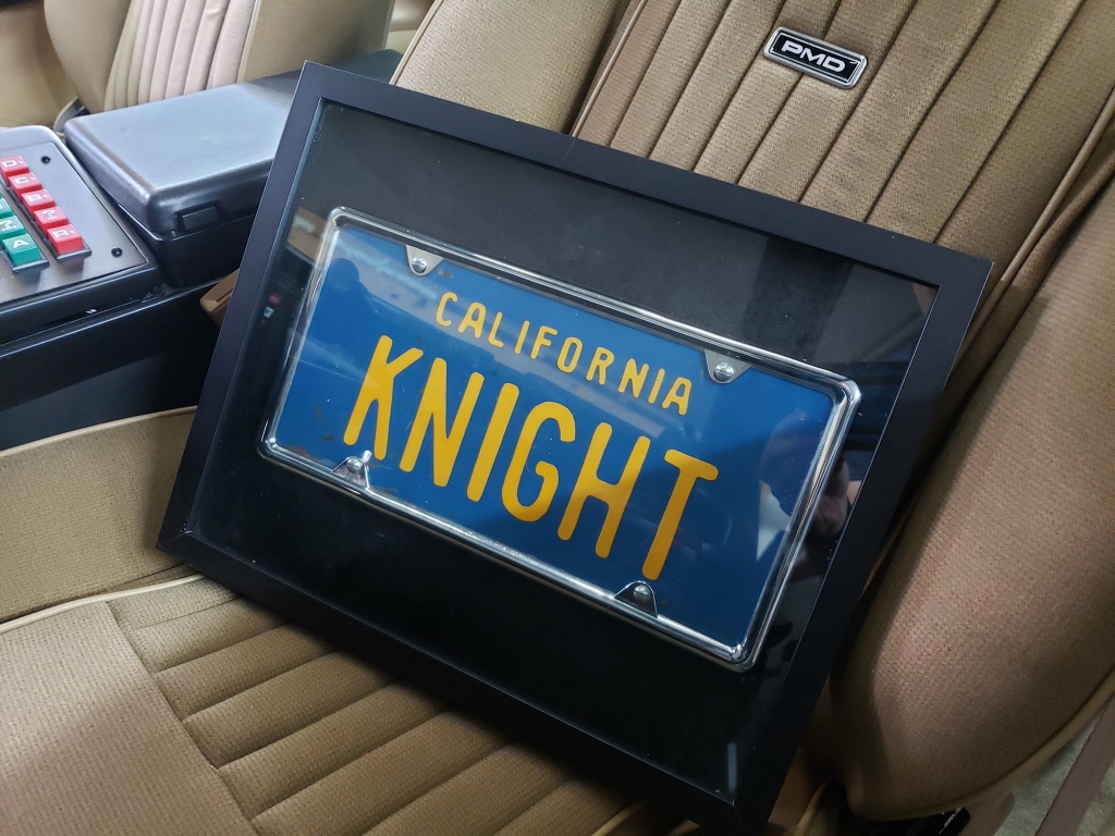 Original Screen Used Knight Rider License Plate