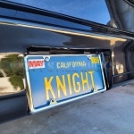 Screen Used Pilot/Season One KNIGHT License Plate Installed